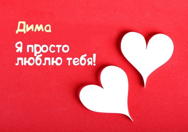 Дима, я просто люблю тебя!